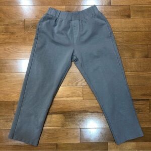 Serra Pull On Elastic Waist Gray Casual Pants Size M (8-10)